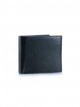 Luxusní pánská peněženka UnoUnoUno černá s jemnou povrchovou texturou a volným otevíráním